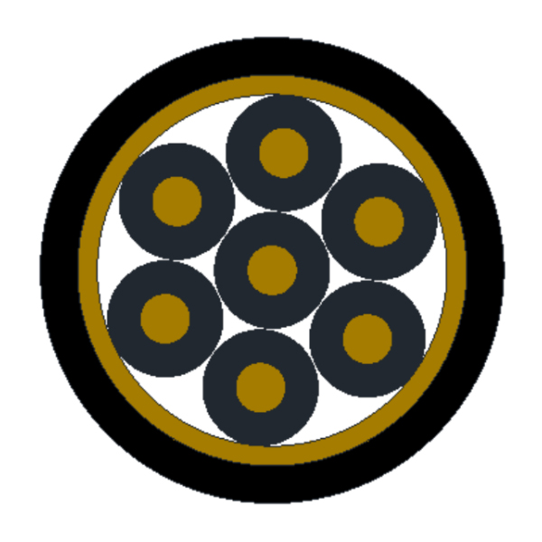 氟塑料绝缘铝塑复合带屏障氟塑料护套控制电缆-KFFP3/KFFRP3-450/750V