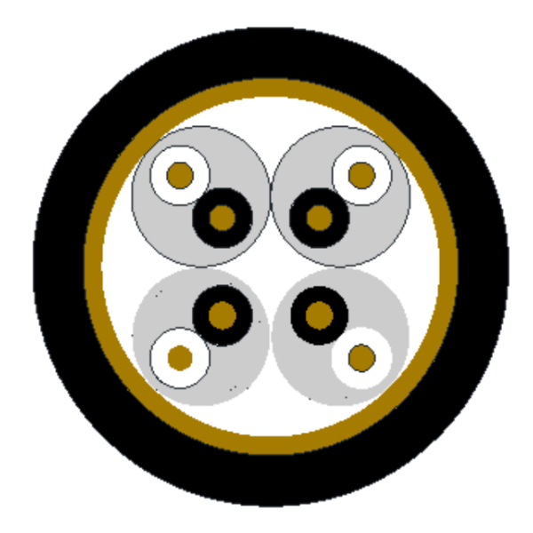 氟塑料绝缘铜丝编织总屏障氟塑料护套盘算机电缆-DJFFP/DJFFRP-300/500V